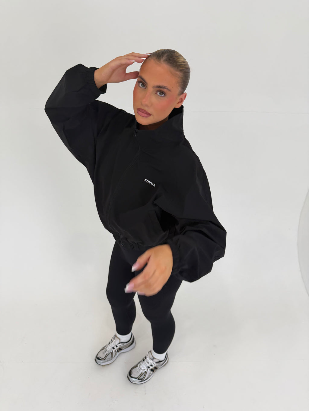 Forma Aero Black Lightweight Performance Windbreaker Jacket