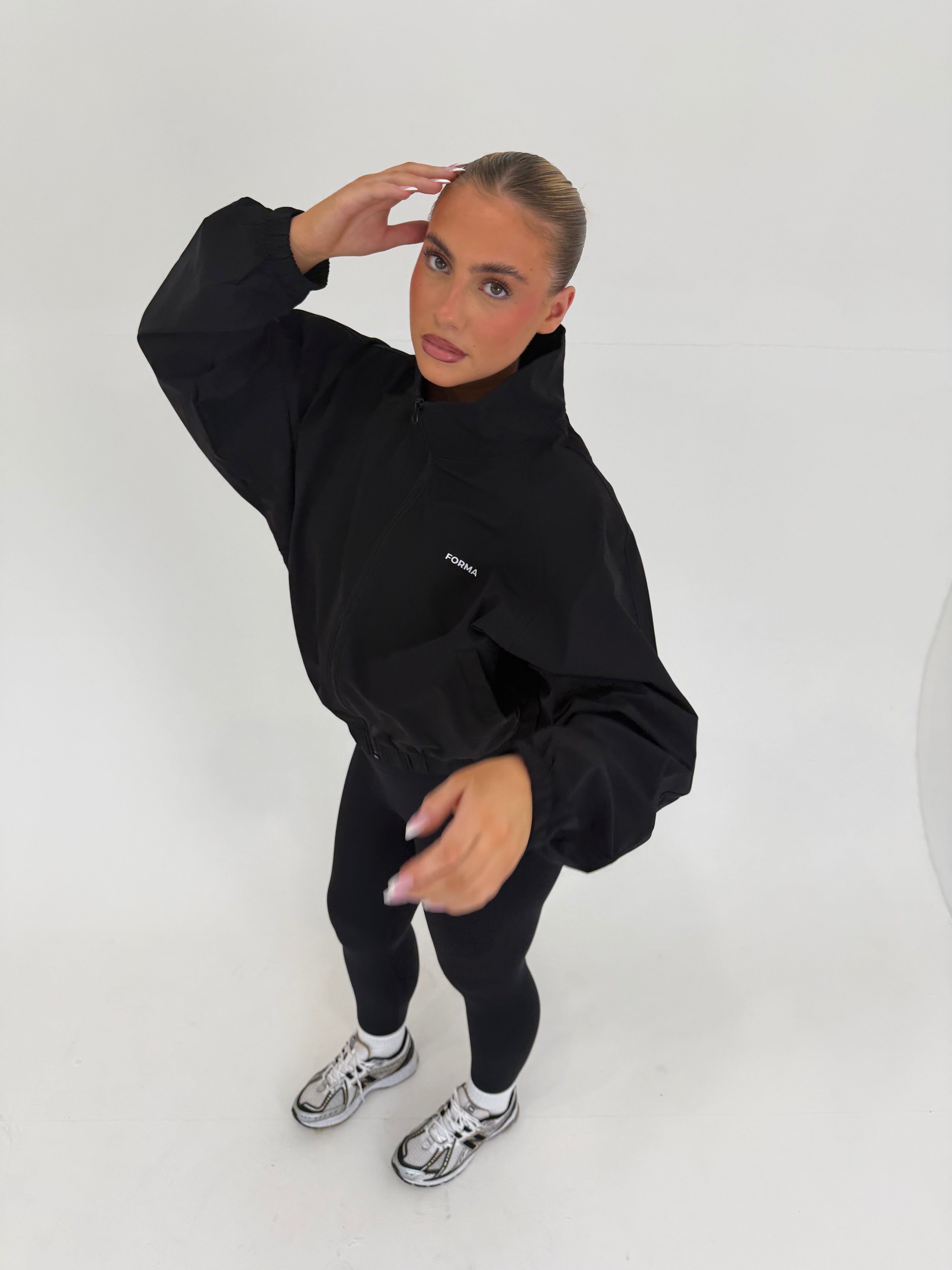 Forma Aero Black Lightweight Performance Windbreaker Jacket