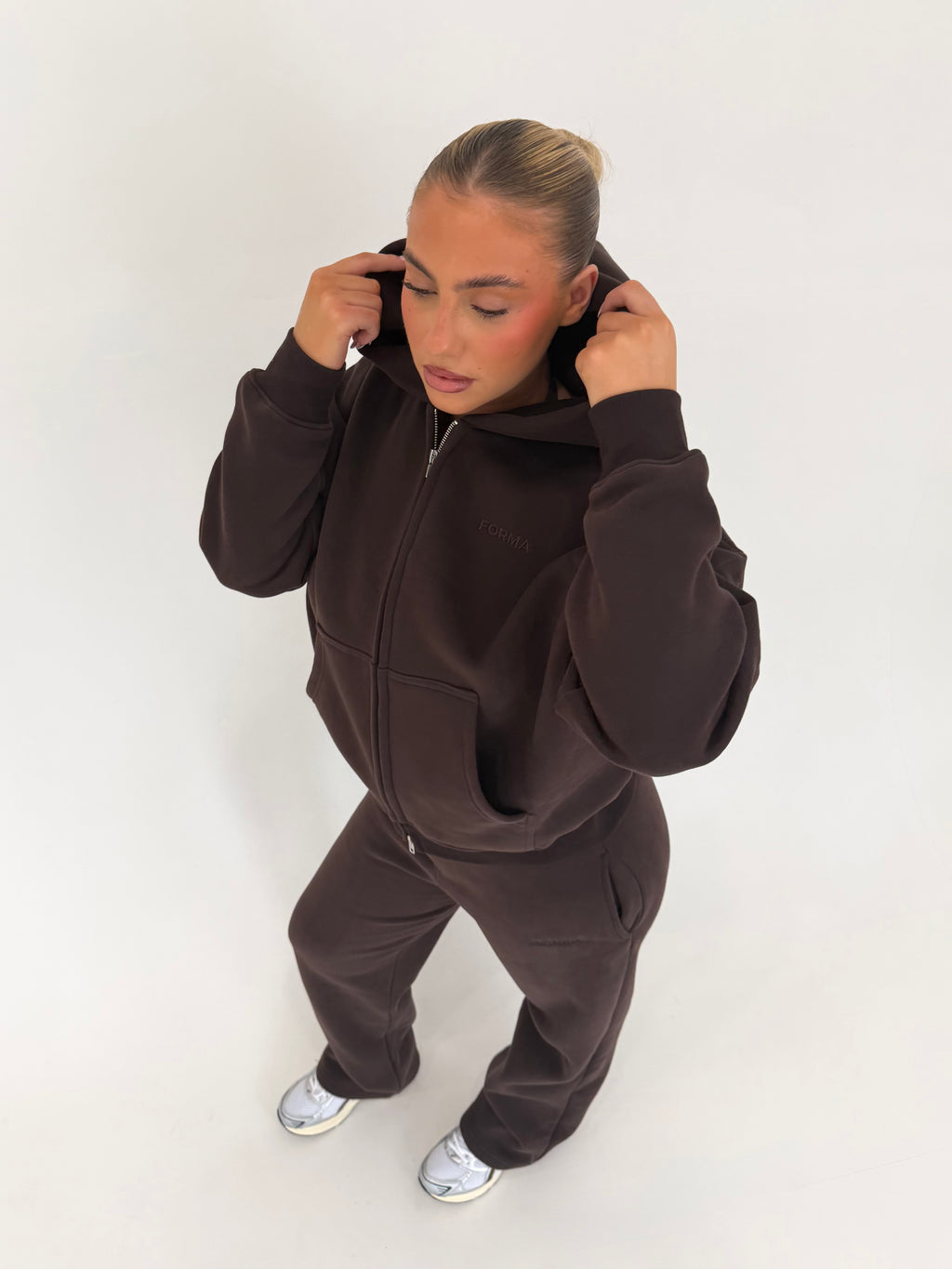 Forma Born Premium Straight Mocha Leg Tracksuit Set