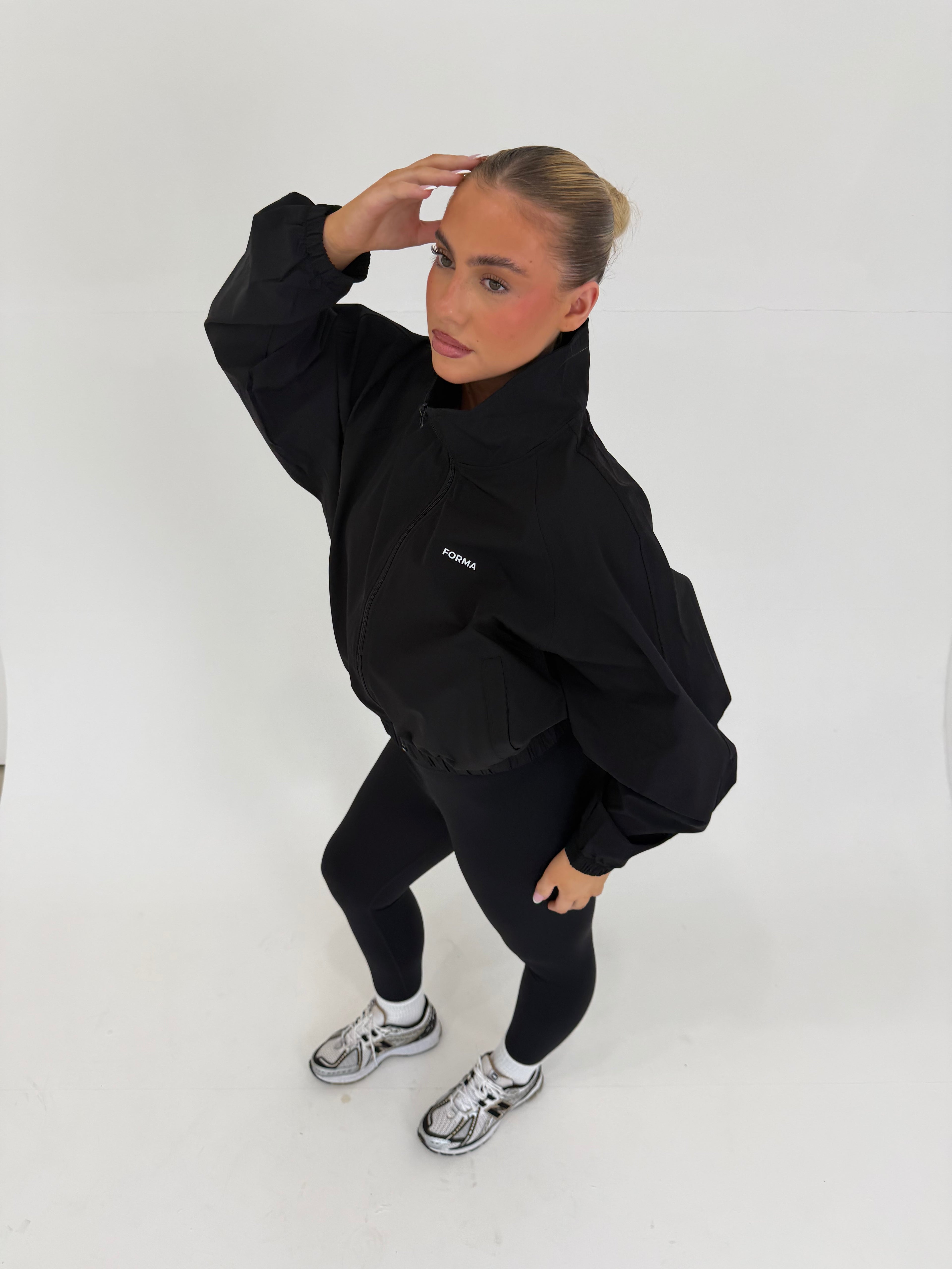 Forma Aero Black Lightweight Performance Windbreaker Jacket