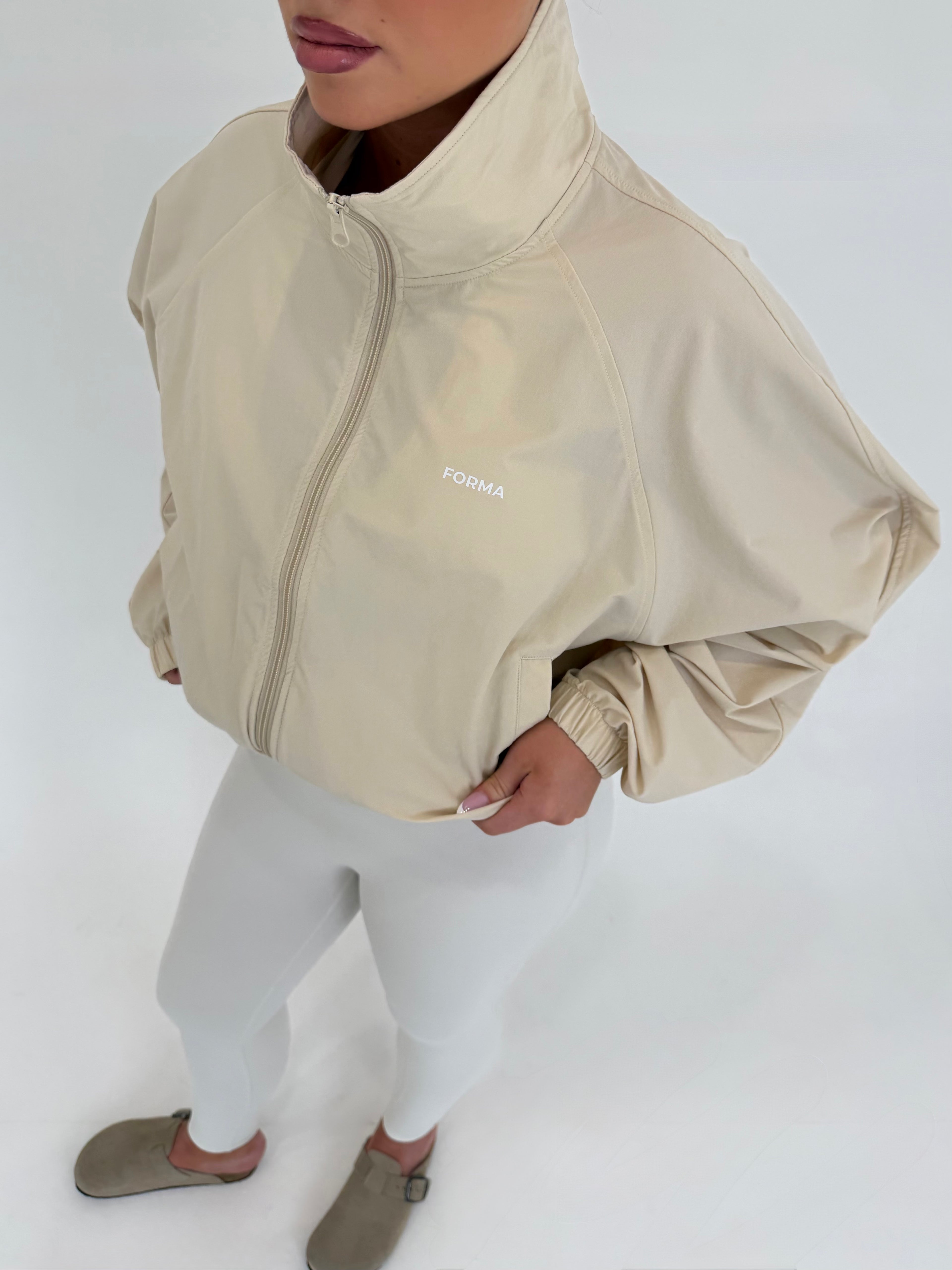 Forma Aero Ivory Lightweight Performance Windbreaker Jacket