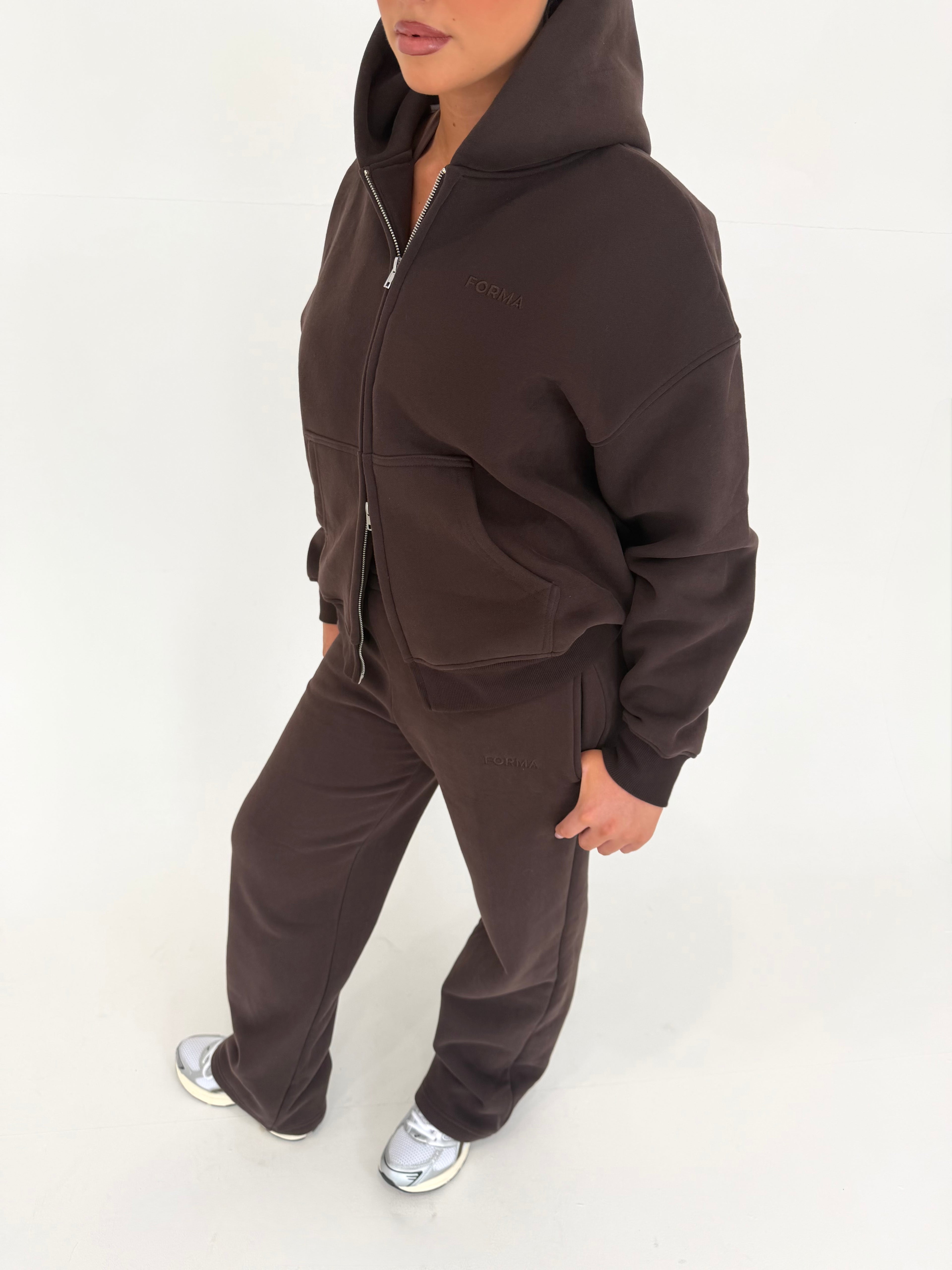 Forma Born Premium Straight Mocha Leg Tracksuit Set