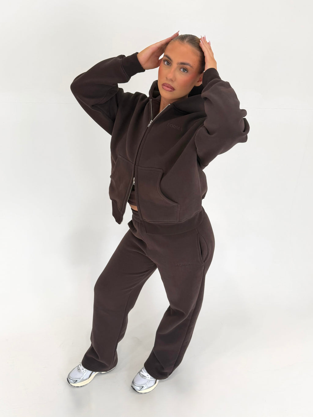 Forma Born Premium Straight Mocha Leg Tracksuit Set