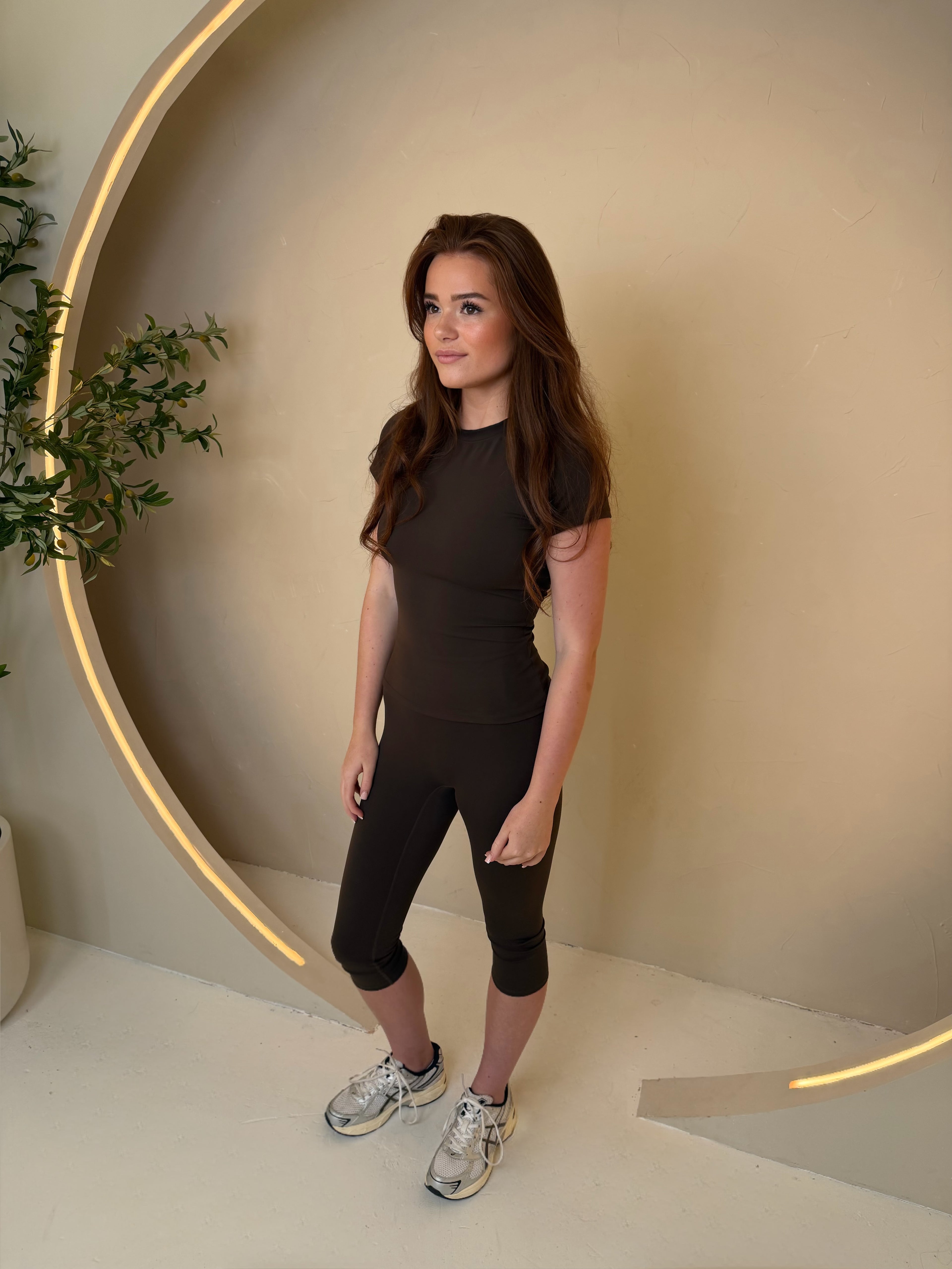 Forma Essential Mocha Capri Set