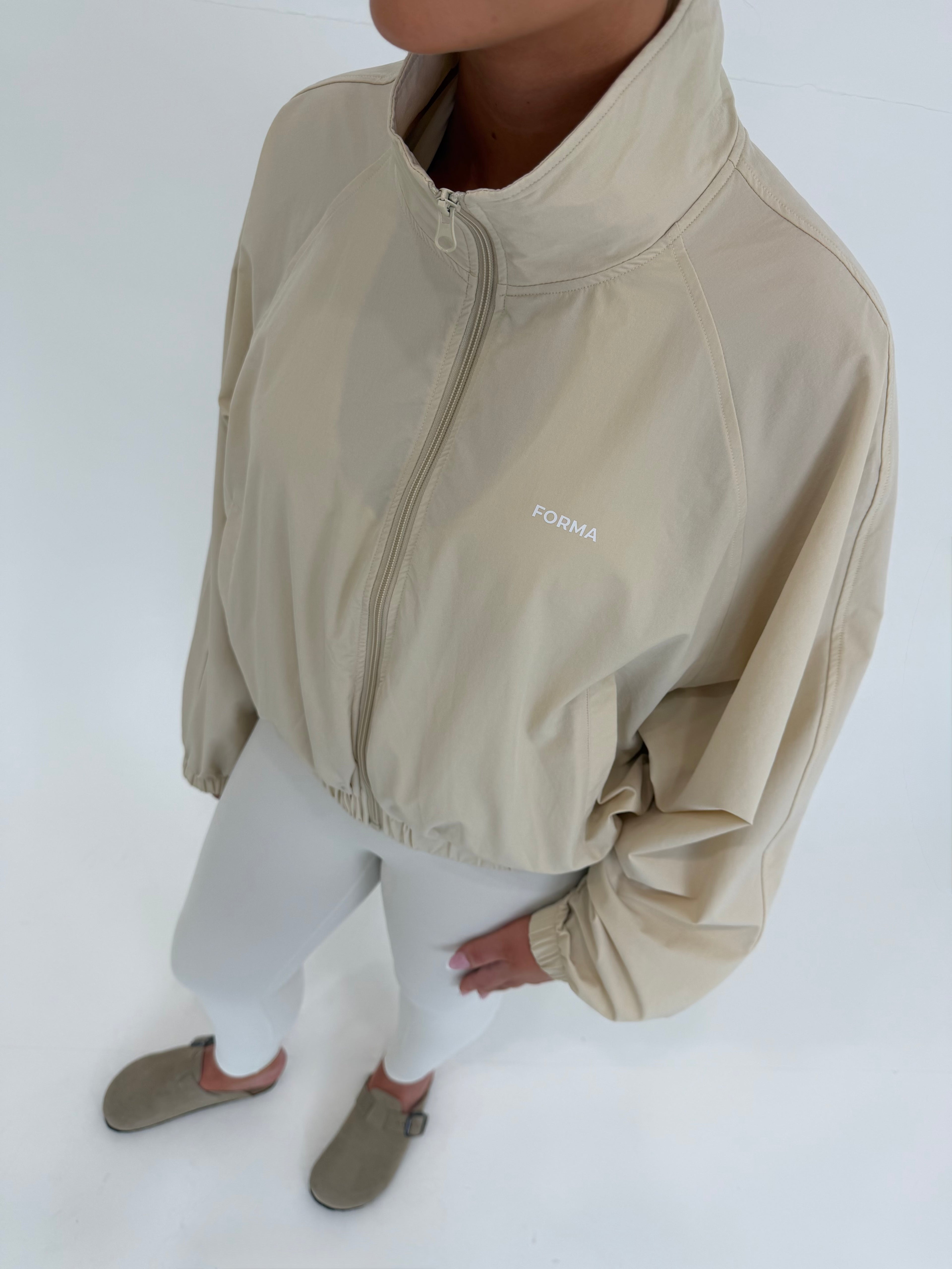 Forma Aero Ivory Lightweight Performance Windbreaker Jacket