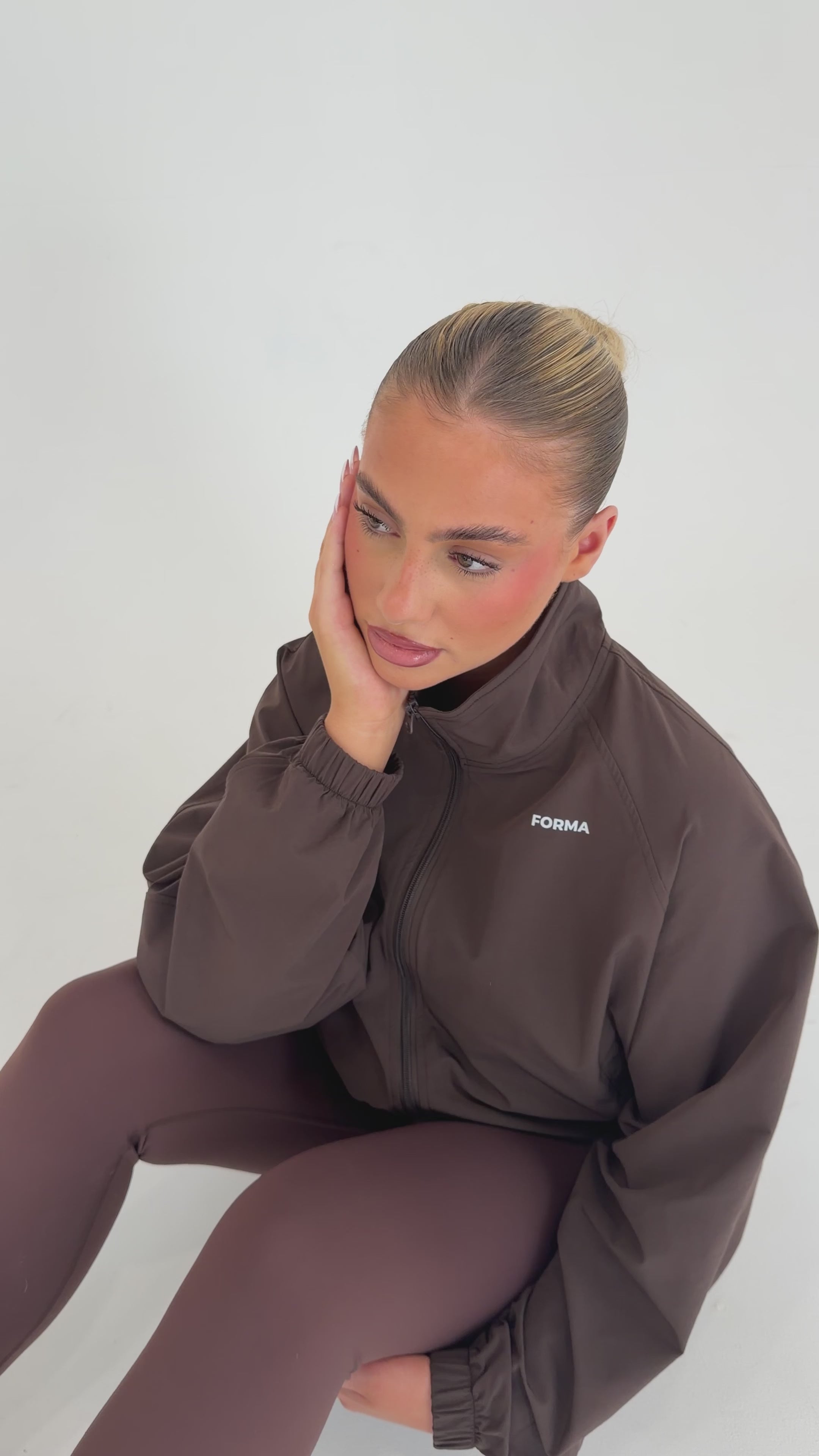 Forma Aero Mocha Lightweight Performance Windbreaker Jacket