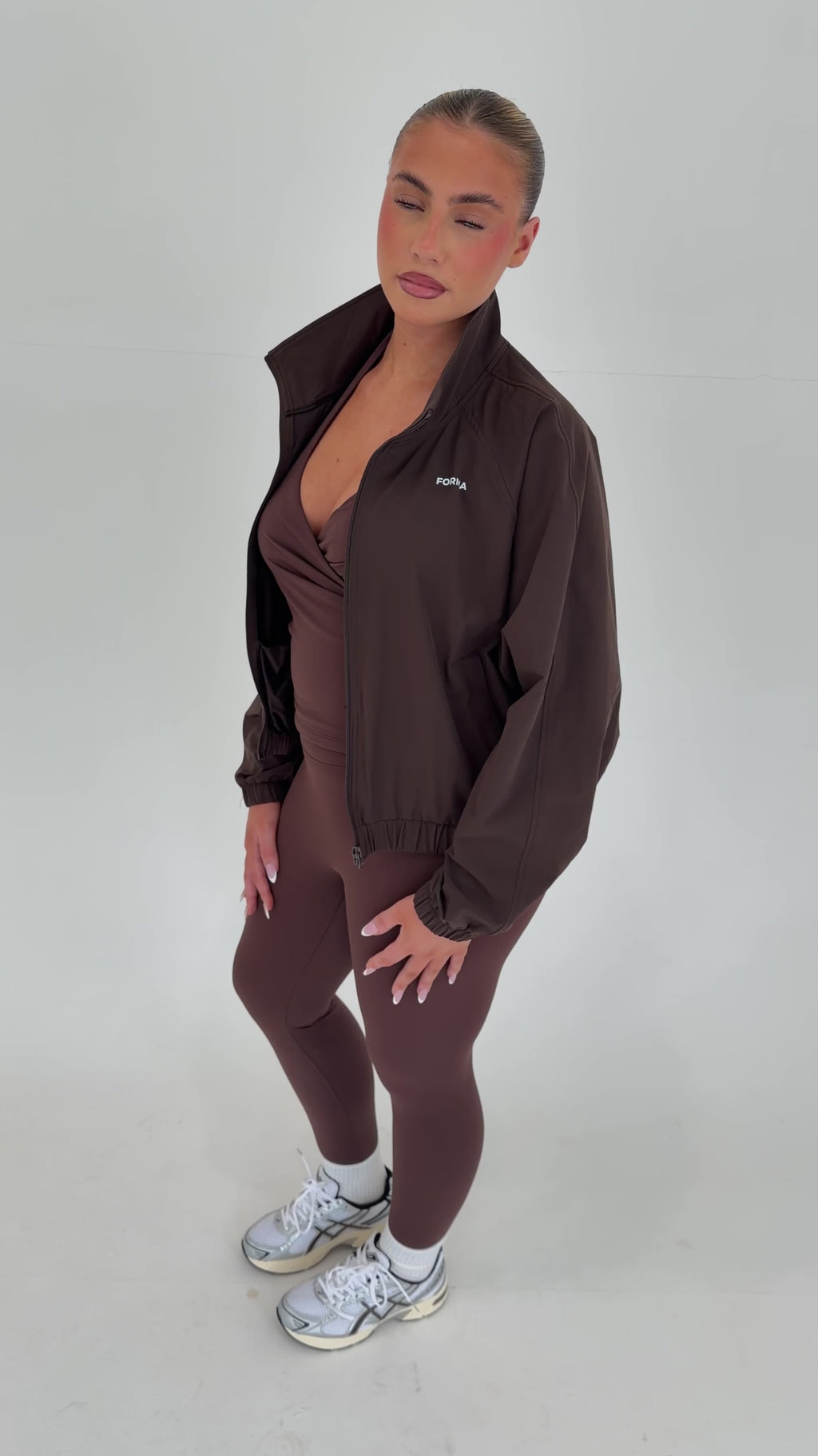 Forma Aero Mocha Lightweight Performance Windbreaker Jacket